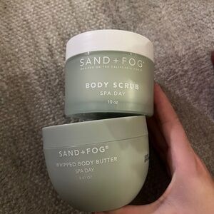 Sand + Fog Spa Day Body Scrub 10oz & Whipped Body Butter 8.47 oz